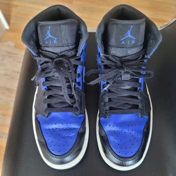 Nike Air Jordan Mid 1 "Hyper Royal" Sneakers 2020,Unisex EU 41 - Picture 3 of 14